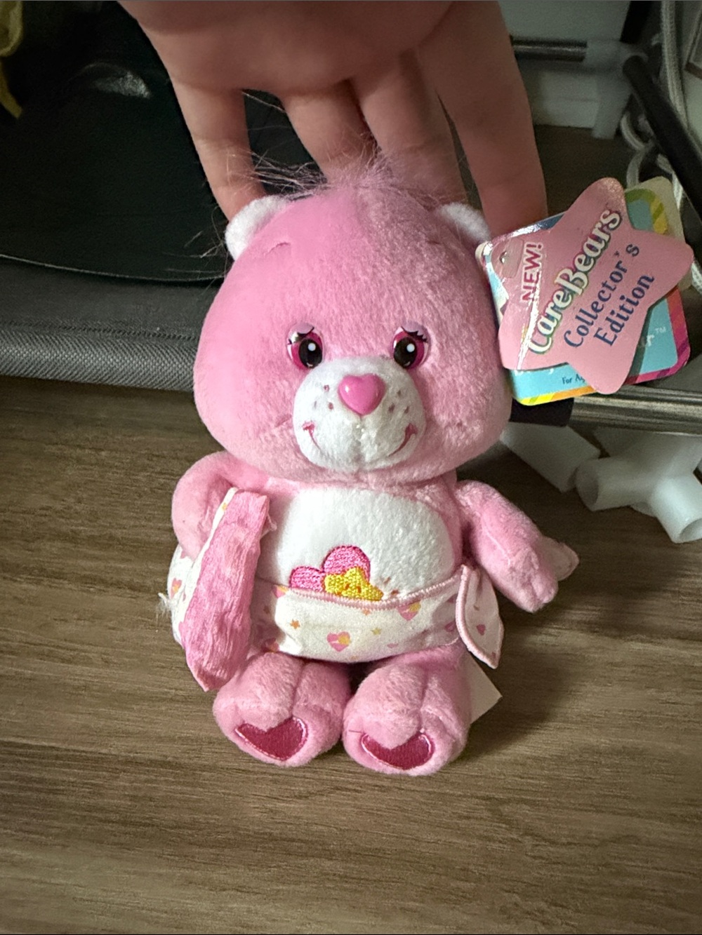 Care Bears Pink Heart Belly Collector Plush - Bright Pink